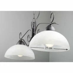 Luminaires Reality Suspension Reality Rouille, 2 lumières