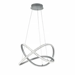 Luminaires Reality Suspension Reality Rubin LED Aluminium, 1 lumière, Télécommandes, Changeur de couleurs* Éclairage Led