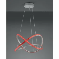 Luminaires Reality Suspension Reality Rubin LED Aluminium, 1 lumière, Télécommandes, Changeur de couleurs* Éclairage Led