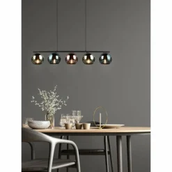 Luminaires Reality Suspension Reality SHELDON Noir, 5 lumières