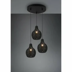 Luminaires Reality Suspension Reality Sprout Noir, 3 lumières* Suspensions
