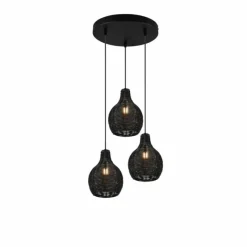 Luminaires Reality Suspension Reality Sprout Noir, 3 lumières* Suspensions