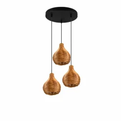 Luminaires Reality Suspension Reality Sprout Noir, 3 lumières* Suspensions