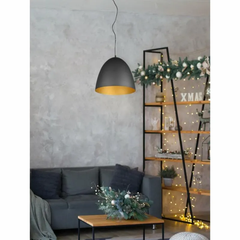 Lampes Dorées-Luminaires Reality Suspension Reality Tilda Noir doré, 1 lumière