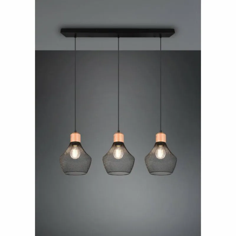 Luminaires Reality Suspension Reality Valeria Noir, 3 lumières* Suspensions