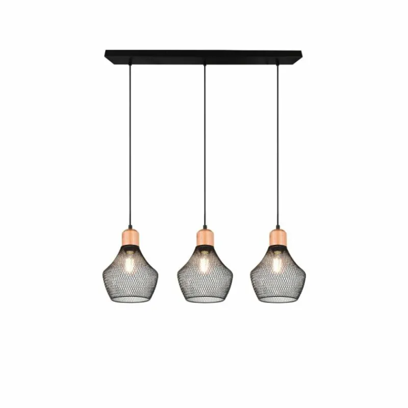 Luminaires Reality Suspension Reality Valeria Noir, 3 lumières* Suspensions