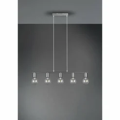 Luminaires Reality Suspension Reality Vannes Nickel mat, 5 lumières