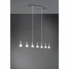 Luminaires Reality Suspension Reality Vannes Nickel mat, 7 lumières