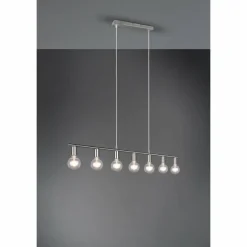 Luminaires Reality Suspension Reality Vannes Nickel mat, 7 lumières