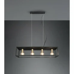 Luminaires Reality Suspension Reality Vito Noir, 4 lumières* Suspensions