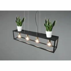 Luminaires Reality Suspension Reality Vito Noir, 4 lumières* Suspensions