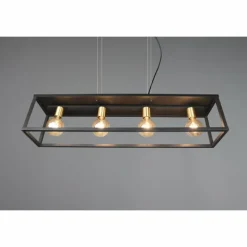 Luminaires Reality Suspension Reality Vito Noir, 4 lumières* Suspensions