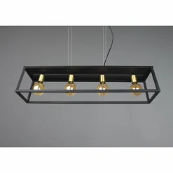 Luminaires Reality Suspension Reality Vito Noir, 4 lumières* Suspensions