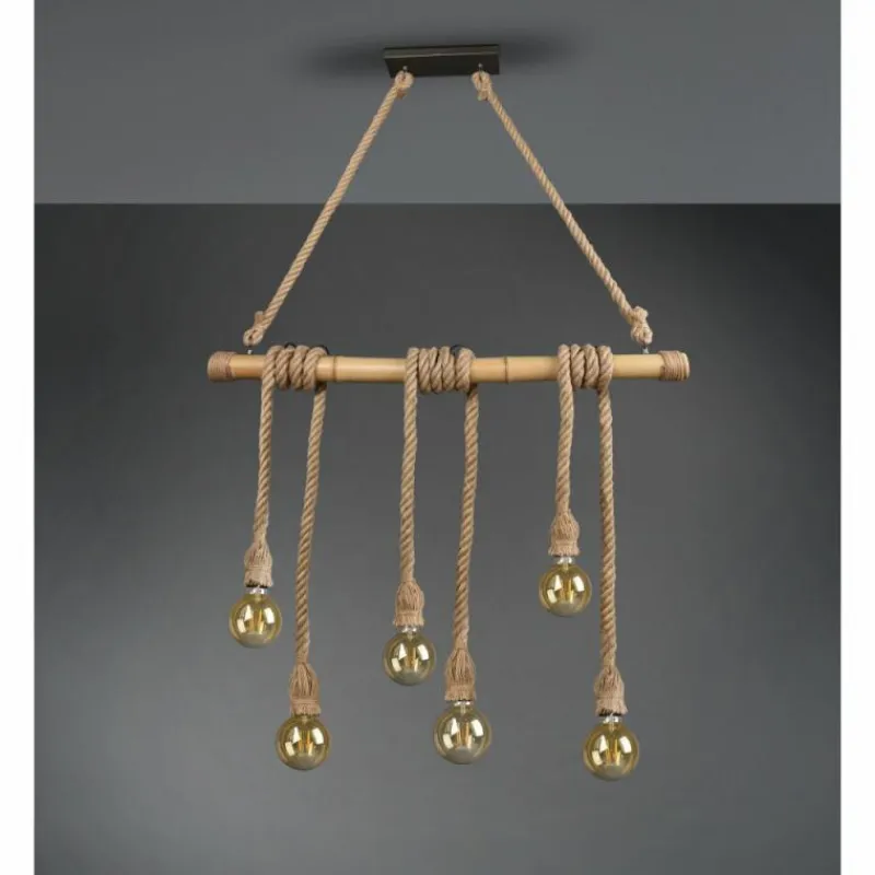 Luminaires Scandinaves-Luminaires Reality Suspension Reality Wilma LED Brun, Gris, 6 lumières