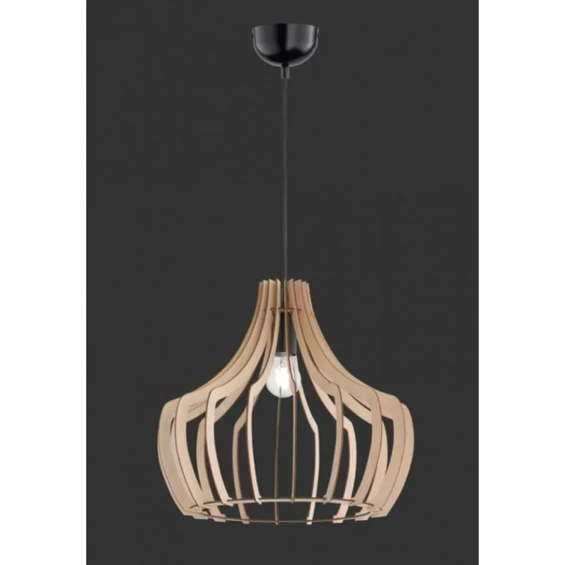 Luminaires Scandinaves-Luminaires Reality Suspension Reality WOOD Bois clair, 1 lumière