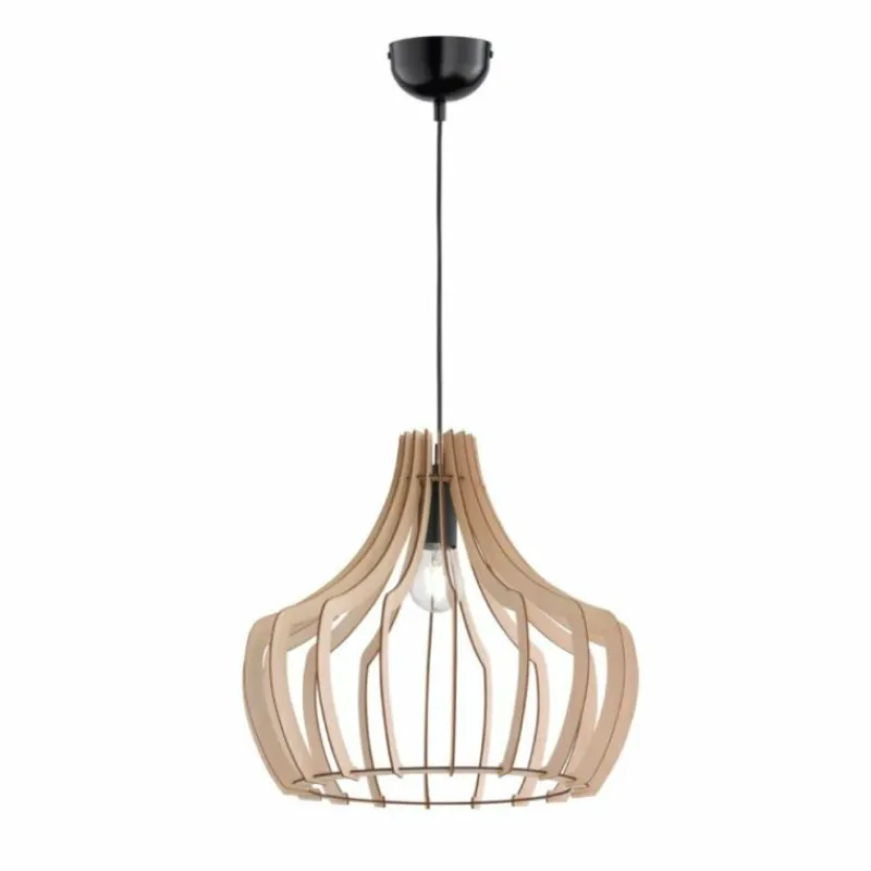 Luminaires Scandinaves-Luminaires Reality Suspension Reality WOOD Bois clair, 1 lumière