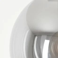 Suspension Verre Fumé-hofstein Suspension Recoutas Noir, 1 lumière