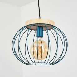 Lampes Vintages & Rétros-hofstein Suspension Refresco Turquoise, 1 lumière
