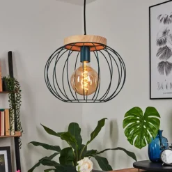 Lampes Vintages & Rétros-hofstein Suspension Refresco Turquoise, 1 lumière