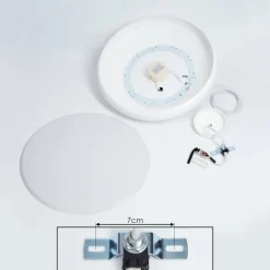 hofstein Suspension Rhone LED Blanc, 1 lumière, Changeur de couleurs