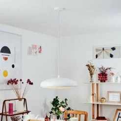 hofstein Suspension Rhone LED Blanc, 1 lumière, Changeur de couleurs