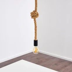 Style Boho-Chic-hofstein Suspension Riekje Brun, Noir, 1 lumière