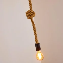 Style Boho-Chic-hofstein Suspension Riekje Brun, Noir, 1 lumière