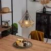 Style Boho-Chic-hofstein Suspension Riekje Écru, Noir, 1 lumière