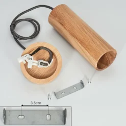 Lampes En Bois-hofstein Suspension Ripamonti Écru, 1 lumière