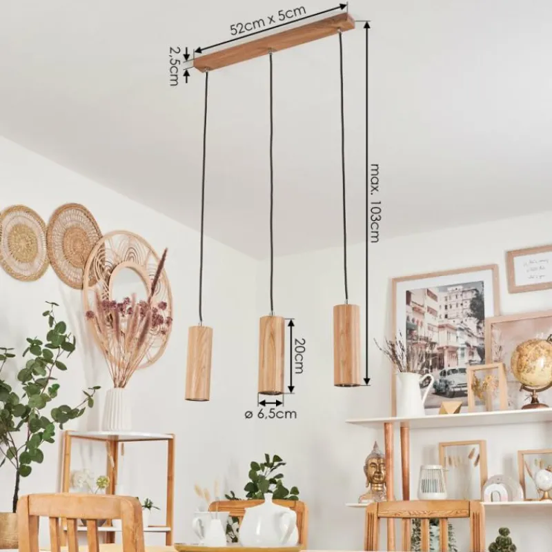 hofstein Suspension Ripamonti LED Écru, 3 lumières