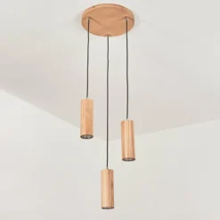 Luminaires Scandinaves-hofstein Suspension Ripamonti LED Chrome, Écru, 3 lumières