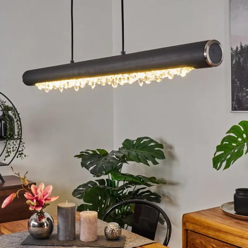 hofstein Suspension Rodeche LED Argenté, 1 lumière* Suspensions