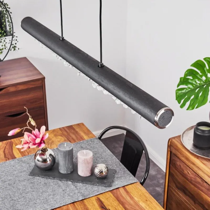 hofstein Suspension Rodeche LED Argenté, 1 lumière* Suspensions