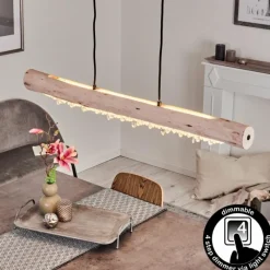 Luminaires Scandinaves-hofstein Suspension Rodeche LED Clair, Écru, 2 lumières