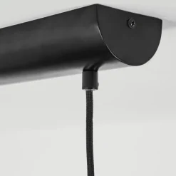 Lampes Dorées-hofstein Suspension Rodeche LED Noir, 1 lumière