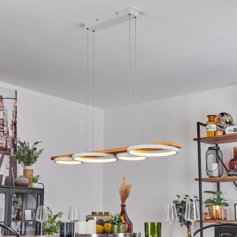 Luminaires Scandinaves-hofstein Suspension Rodekro LED Blanc, 1 lumière