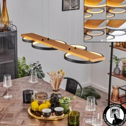 Luminaires Scandinaves-hofstein Suspension Rodekro LED Noir, 1 lumière