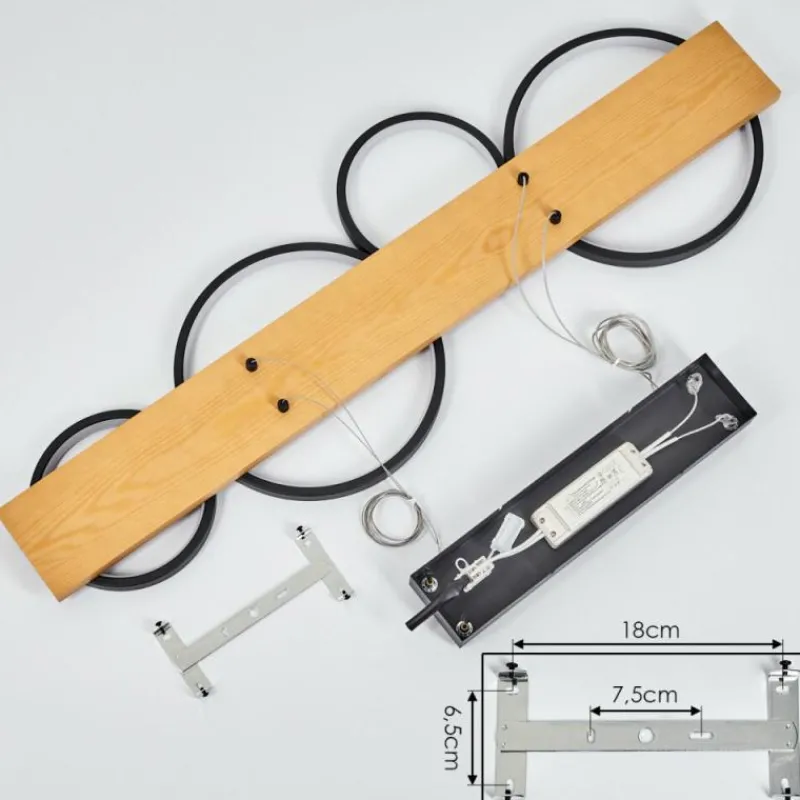 Luminaires Scandinaves-hofstein Suspension Rodekro LED Noir, 1 lumière