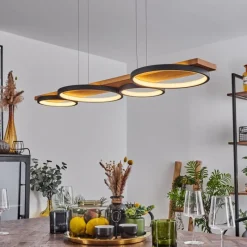 Luminaires Scandinaves-hofstein Suspension Rodekro LED Noir, 1 lumière