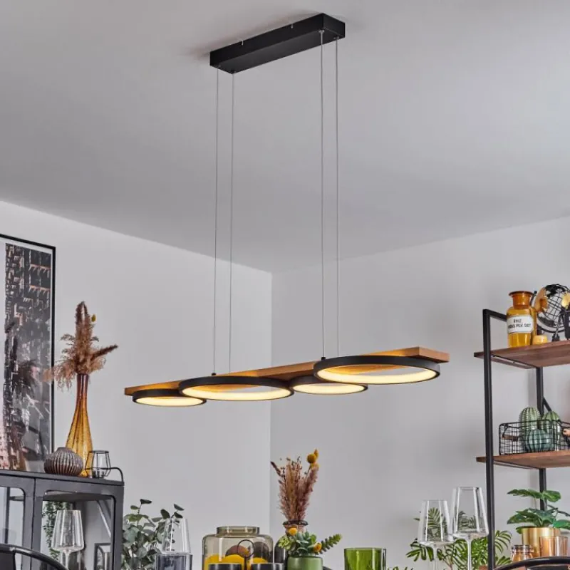 Luminaires Scandinaves-hofstein Suspension Rodekro LED Noir, 1 lumière