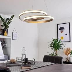 hofstein Suspension Rokera LED Nickel mat, 1 lumière* Suspensions