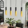 Lampes Vintages & Rétros-hofstein Suspension Rolle LED Noir, 4 lumières