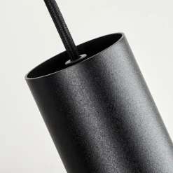 Lampes Vintages & Rétros-hofstein Suspension Rolle LED Noir, 4 lumières