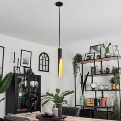 Lampes Vintages & Rétros-hofstein Suspension Rolle LED Noir, 1 lumière