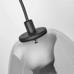 Suspension Verre Fumé-hofstein Suspension Roosevelt Noir, 1 lumière