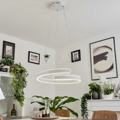 hofstein Suspension Rosemond LED Blanc, 1 lumière