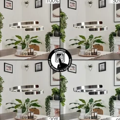 hofstein Suspension Rosemond LED Chrome, 1 lumière