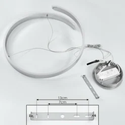 hofstein Suspension Rosemond LED Chrome, 1 lumière