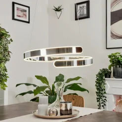 hofstein Suspension Rosemond LED Chrome, 1 lumière