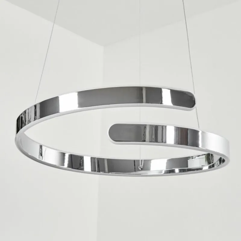 hofstein Suspension Rosemond LED Chrome, 1 lumière